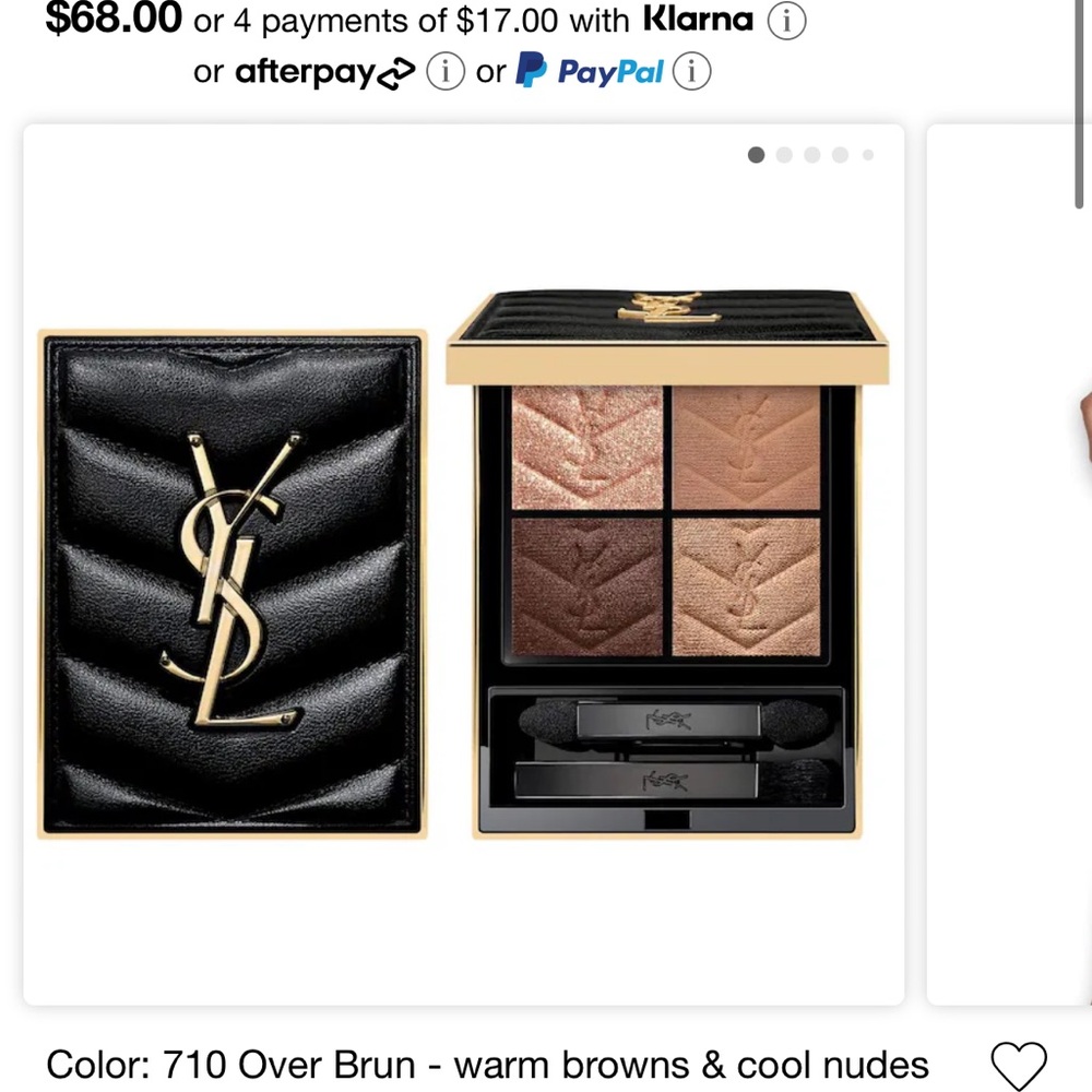 YSL mini clutch shadow